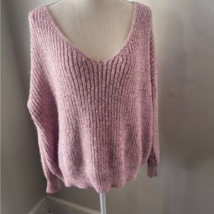 Soft Pink Plus Size Sweater
